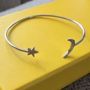 Silver Star and Moon Bangle